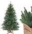 Salcar Bicolor Nordmann Artificial Christmas Tree with Wooden Stand