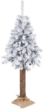Springos Snowy Spruce Artificial Christmas Tree with Natural Trunk 180 cm