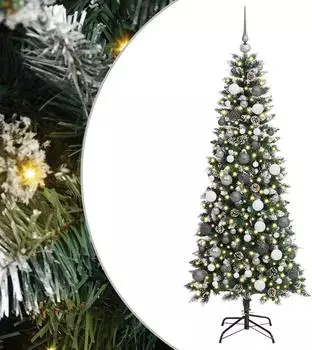 vidaXL Green Cone LED Christmas Tree 180 cm (3395819)