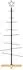vidaXL Black Metal Christmas Tree with Wooden Base 120 cm (359603)