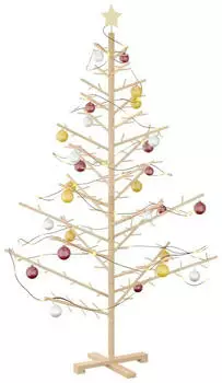 vidaXL Natural Wooden Christmas Tree 180 cm (42018057)