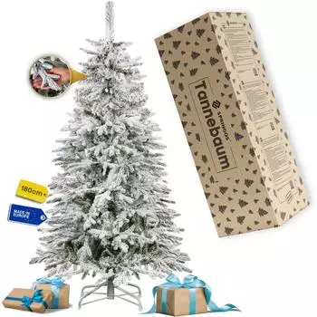 Springos Snowy Caucasian Spruce Artificial Christmas Tree 180 cm