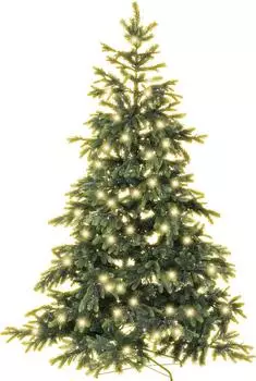 infactory Illuminated Artificial Christmas Tree with Warm White LEDs and 857 Branches 225 cm