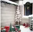 vidaXL Slim Green Half Christmas Tree with Stand 180 cm (344567)