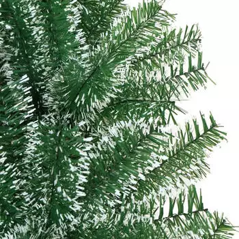 vidaXL Green Snow-Flocked Christmas Tree 210 cm (357775)