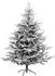 150 cm, 150 ft: Feeric Lights & Christmas Frosty White Snow-Flocked Artificial Christmas Tree with Decorative Glitter