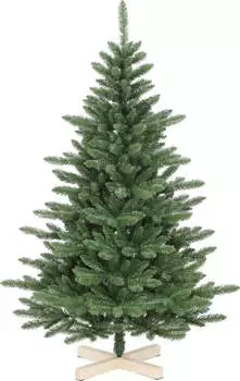 Salcar Natural Green Artificial Christmas Tree with Wooden Tripod 210 cm