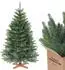 Salcar Bicolor Nordmann Artificial Christmas Tree with Wooden Stand