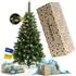 Springos Green Snowy Artificial Christmas Tree with Cones