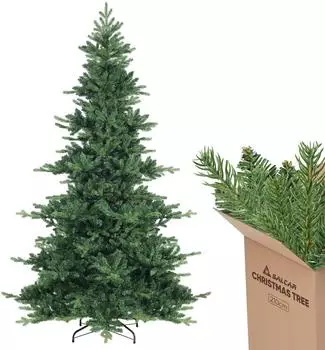 Salcar Tanne Klapp-Schirmsystem, 210 cm hoch, 130 cm Durchmesser