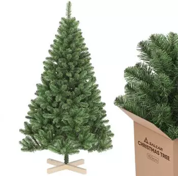Salcar Weihnachtsbaum Künstlich 150 cm mit Holzständer