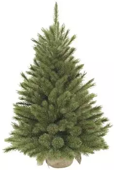 Triumph Tree Forest Frosted Künstlicher Weihnachtsbaum aus Jute - H90 x Ø62 cm - Grün