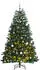 vidaXL Green LED Hinged Christmas Tree with Baubles 180 cm (3210164)