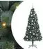 vidaXL Künstlicher vorbeleuchteter Weihnachtsbaum mit Kugelset 150cm grün (3396156)