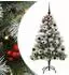 vidaXL Künstlicher Weihnachtsbaum grün-weiß, 150cm