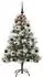 vidaXL Künstlicher Weihnachtsbaum grün-weiß, 150cm