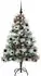 vidaXL Künstlicher Weihnachtsbaum grün-weiß, 150cm