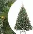 vidaXL Künstlicher Weihnachtsbaum 150 LEDs, bunte Kugeln, 150cm, PE/PVC (3397843)