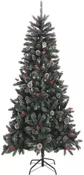 vidaXL K&uuml;nstlicher Weihnachtsbaum mit St&auml;nder, gr&uuml;n, 240cm, PVC (345182)