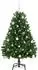 vidaXL Künstlicher Weihnachtsbaum grün 150cm PVC und Metall (3395681)