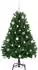 vidaXL Künstlicher Weihnachtsbaum grün 150cm PVC und Metall (3395681)
