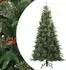 vidaXL Künstlicher klappbarer Weihnachtsbaum mit Ständer, grün, 180cm (42019303)