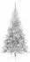 vidaXL Künstlicher vorbeleuchteter Weihnachtsbaum silber 240cm PET (3397234)