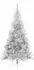 vidaXL Künstlicher vorbeleuchteter Weihnachtsbaum silber 240cm PET (3397234)