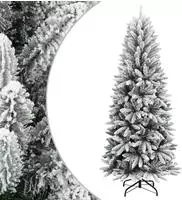 vidaXL K&uuml;nstlicher Weihnachtsbaum Beschneit 150 cm PVC&PE