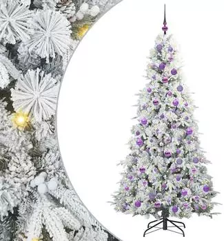 vidaXL K&uuml;nstlicher Weihnachtsbaum, klappbar, wei&szlig;, 180cm, PE/PVC (3397490)