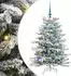 vidaXL Künstlicher klappbarer Weihnachtsbaum weiß 120cm PE/PVC (3395629)