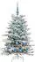vidaXL Künstlicher klappbarer Weihnachtsbaum weiß 120cm PE/PVC (3395629)