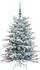 vidaXL Künstlicher klappbarer Weihnachtsbaum weiß 120cm PE/PVC (3395629)