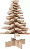 vidaXL Weihnachtsbaum Holz zum Schm&uuml;cken 80 cm Massivholz Kiefer