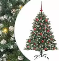 vidaXL K&uuml;nstlicher Weihnachtsbaum mit 150 LEDs mit St&auml;nder Gr&uuml;n 150 cm