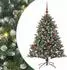 vidaXL Künstlicher Weihnachtsbaum mit Ständer, 150 LEDs, grün, 105x105x150cm (3395221)