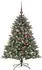 vidaXL Künstlicher Weihnachtsbaum mit Ständer, 150 LEDs, grün, 105x105x150cm (3395221)