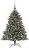vidaXL Künstlicher Weihnachtsbaum mit Ständer, 150 LEDs, grün, 105x105x150cm (3395221)