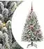 vidaXL Künstlicher Weihnachtsbaum grün/weiß 120cm PVC und Metall (3395738)