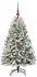 vidaXL Künstlicher Weihnachtsbaum grün/weiß 120cm PVC und Metall (3395738)