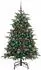 vidaXL Künstlicher Weihnachtsbaum mit Ständer, grün, 150LEDs, 150cm (3395547)