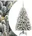 vidaXL Künstlicher Weihnachtsbaum grün/weiß, 120cm, PVC und Metall (3395732)