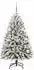 vidaXL Künstlicher Weihnachtsbaum grün/weiß, 120cm, PVC und Metall (3395732)