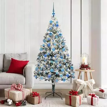 vidaXL K&uuml;nstlicher Weihnachtsbaum mit St&auml;nder, 300 LEDs, 180cm (3396969)