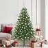 vidaXL Künstlicher Weihnachtsbaum mit Ständer, 300 LEDs, grün, 180cm, PE (3396333)