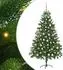 vidaXL Künstlicher Weihnachtsbaum mit Ständer, 300 LEDs, grün, 180cm, PE (3396333)