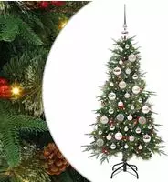 vidaXL K&uuml;nstlicher klappbarer Weihnachtsbaum Gr&uuml;n 120 cm PE und PVC