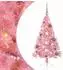 vidaXL Künstlicher Weihnachtsbaum, vorbelichtet, rosa, 120cm, PVC (3397049)