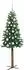 vidaXL Schlanker Künstlicher Weihnachtsbaum mit Ständer, 150 LEDs, grün, 150cm (3394854)