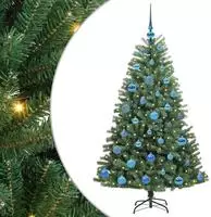 vidaXL K&uuml;nstlicher klappbarer Weihnachtsbaum mit 150 LEDs Gr&uuml;n 150 cm